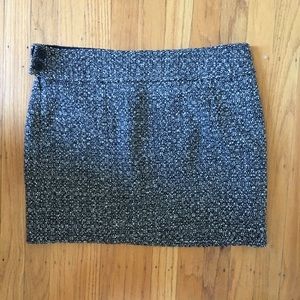 Gray warm mini skirt